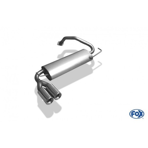 Fox sportauspuff 2x80mm für - sportauspuff,